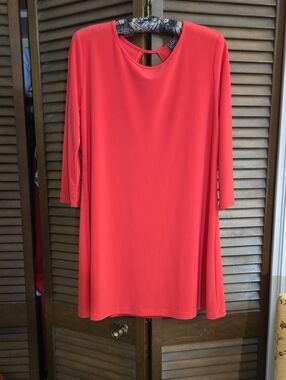 CLARA SUN WOO Coral Long Sleeve Mini Dress Like New.